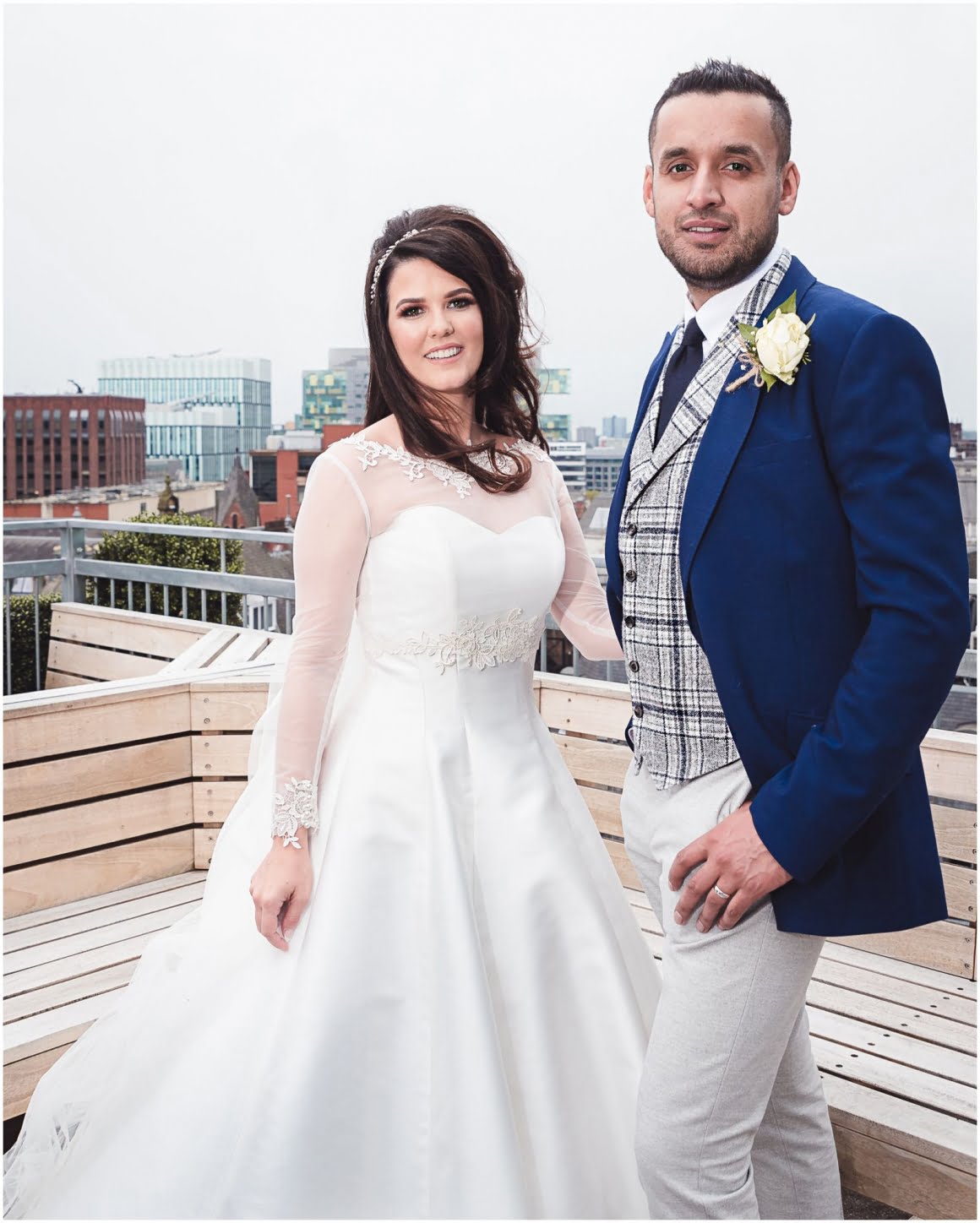 Roof top garden picture The King Street Townhouse Manchester , The King Street Townhouse wedding photos, The King Street Townhouse Wedding photographer